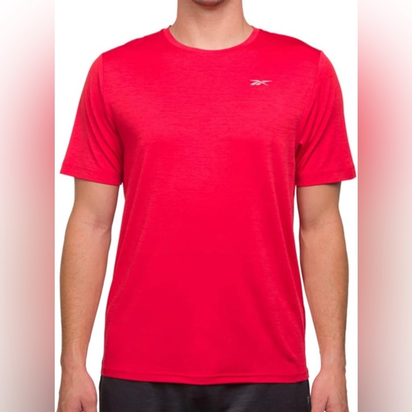 NWT Men’s Red Reebok Textured Active Tee Size XXL - Picture 2 of 15